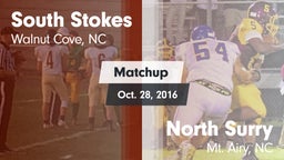 Matchup: South Stokes High vs. North Surry  2016