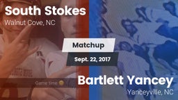 Matchup: South Stokes High vs. Bartlett Yancey  2017