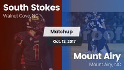 Matchup: South Stokes High vs. Mount Airy  2017