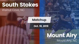 Matchup: South Stokes High vs. Mount Airy  2019