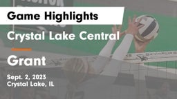 Crystal Lake Central  vs Grant  Game Highlights - Sept. 2, 2023