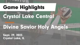 Crystal Lake Central  vs Divine Savior Holy Angels Game Highlights - Sept. 29, 2023