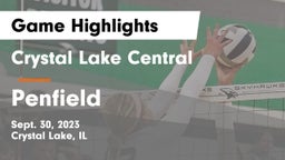 Crystal Lake Central  vs Penfield  Game Highlights - Sept. 30, 2023