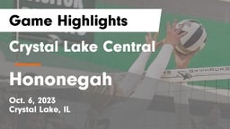 Crystal Lake Central  vs Hononegah  Game Highlights - Oct. 6, 2023