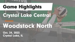 Crystal Lake Central  vs Woodstock North  Game Highlights - Oct. 24, 2023