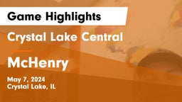 Crystal Lake Central  vs McHenry  Game Highlights - May 7, 2024