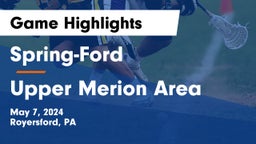 Spring-Ford  vs Upper Merion Area  Game Highlights - May 7, 2024