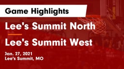 Lee's Summit North  vs Lee's Summit West  Game Highlights - Jan. 27, 2021