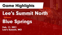 Lee's Summit North  vs Blue Springs  Game Highlights - Feb. 11, 2021