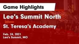 Lee's Summit North  vs St. Teresa's Academy  Game Highlights - Feb. 24, 2021