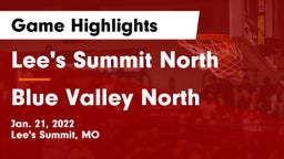 Lee's Summit North  vs Blue Valley North  Game Highlights - Jan. 21, 2022