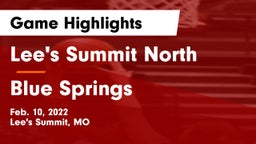Lee's Summit North  vs Blue Springs  Game Highlights - Feb. 10, 2022