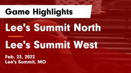 Lee's Summit North  vs Lee's Summit West  Game Highlights - Feb. 23, 2022