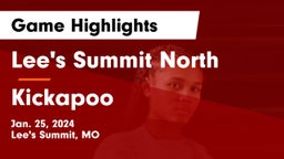 Lee's Summit North  vs Kickapoo  Game Highlights - Jan. 25, 2024