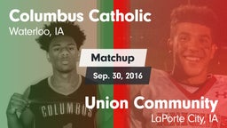 Matchup: Columbus  vs. Union Community  2016