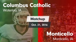 Matchup: Columbus  vs. Monticello  2016