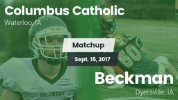 Matchup: Columbus  vs. Beckman  2017