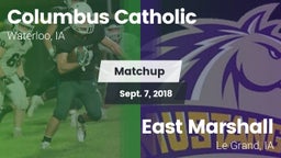 Matchup: Columbus  vs. East Marshall  2018