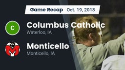 Recap: Columbus Catholic  vs. Monticello  2018
