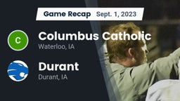 Recap: Columbus Catholic  vs. Durant  2023