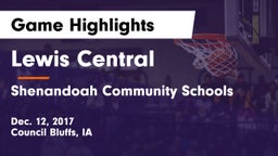 Lewis Central  vs Shenandoah Community Schools Game Highlights - Dec. 12, 2017