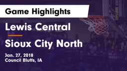 Lewis Central  vs Sioux City North  Game Highlights - Jan. 27, 2018