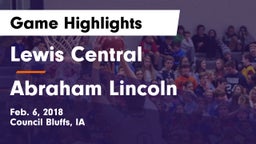 Lewis Central  vs Abraham Lincoln  Game Highlights - Feb. 6, 2018