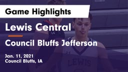 Lewis Central  vs Council Bluffs Jefferson  Game Highlights - Jan. 11, 2021