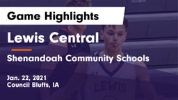 Lewis Central  vs Shenandoah Community Schools Game Highlights - Jan. 22, 2021