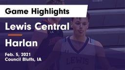 Lewis Central  vs Harlan  Game Highlights - Feb. 5, 2021