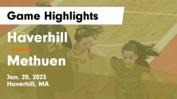 Haverhill  vs Methuen  Game Highlights - Jan. 20, 2023