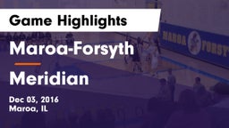 Maroa-Forsyth  vs Meridian Game Highlights - Dec 03, 2016