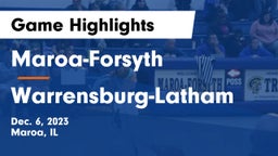 Maroa-Forsyth  vs Warrensburg-Latham Game Highlights - Dec. 6, 2023