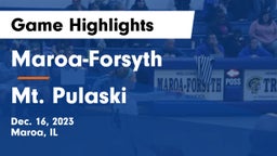 Maroa-Forsyth  vs Mt. Pulaski Game Highlights - Dec. 16, 2023