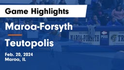 Maroa-Forsyth  vs Teutopolis  Game Highlights - Feb. 20, 2024