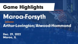 Maroa-Forsyth  vs Arthur-Lovington/Atwood-Hammond  Game Highlights - Dec. 29, 2022