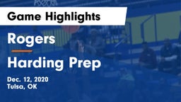 Rogers  vs Harding Prep  Game Highlights - Dec. 12, 2020