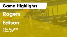Rogers  vs Edison  Game Highlights - Nov. 22, 2021