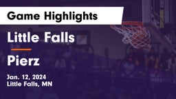 Little Falls  vs Pierz  Game Highlights - Jan. 12, 2024
