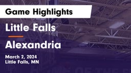 Little Falls  vs Alexandria  Game Highlights - March 2, 2024
