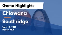 Chiawana  vs Southridge  Game Highlights - Jan. 13, 2024