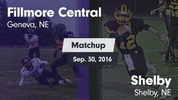 Matchup: Fillmore Central Hig vs. Shelby  2016