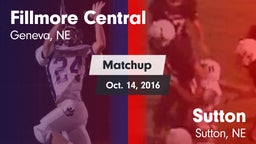 Matchup: Fillmore Central Hig vs. Sutton  2016