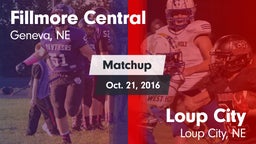 Matchup: Fillmore Central Hig vs. Loup City  2016