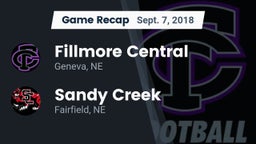 Recap: Fillmore Central  vs. Sandy Creek  2018