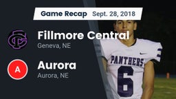 Recap: Fillmore Central  vs. Aurora  2018
