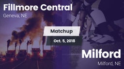 Matchup: Fillmore Central Hig vs. Milford  2018