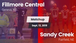 Matchup: Fillmore Central Hig vs. Sandy Creek  2019