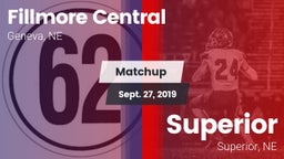 Matchup: Fillmore Central Hig vs. Superior  2019