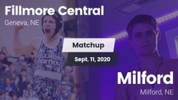 Matchup: Fillmore Central Hig vs. Milford  2020